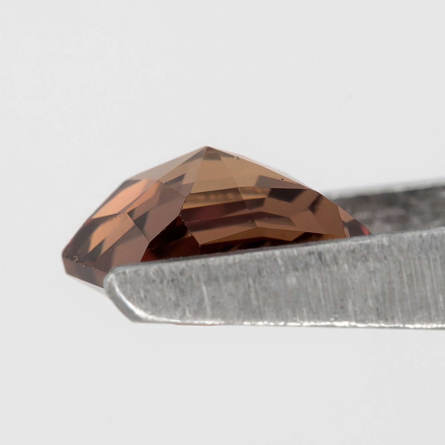 Golden Peach Brown 0.82 Ct Asscher Cut Sapphire | Natural Heated Gemstone | Rustic Earthy Gem for Bold Rings & Custom Jewelry Design
