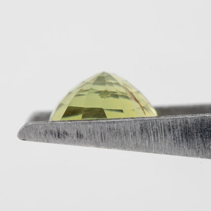 Yellowish Green Natural Sapphire 2.10 Ct | Oval Cut Heated Gemstone with Inclusions | Bold Stone for Engagement or Custom Statement Jewelry