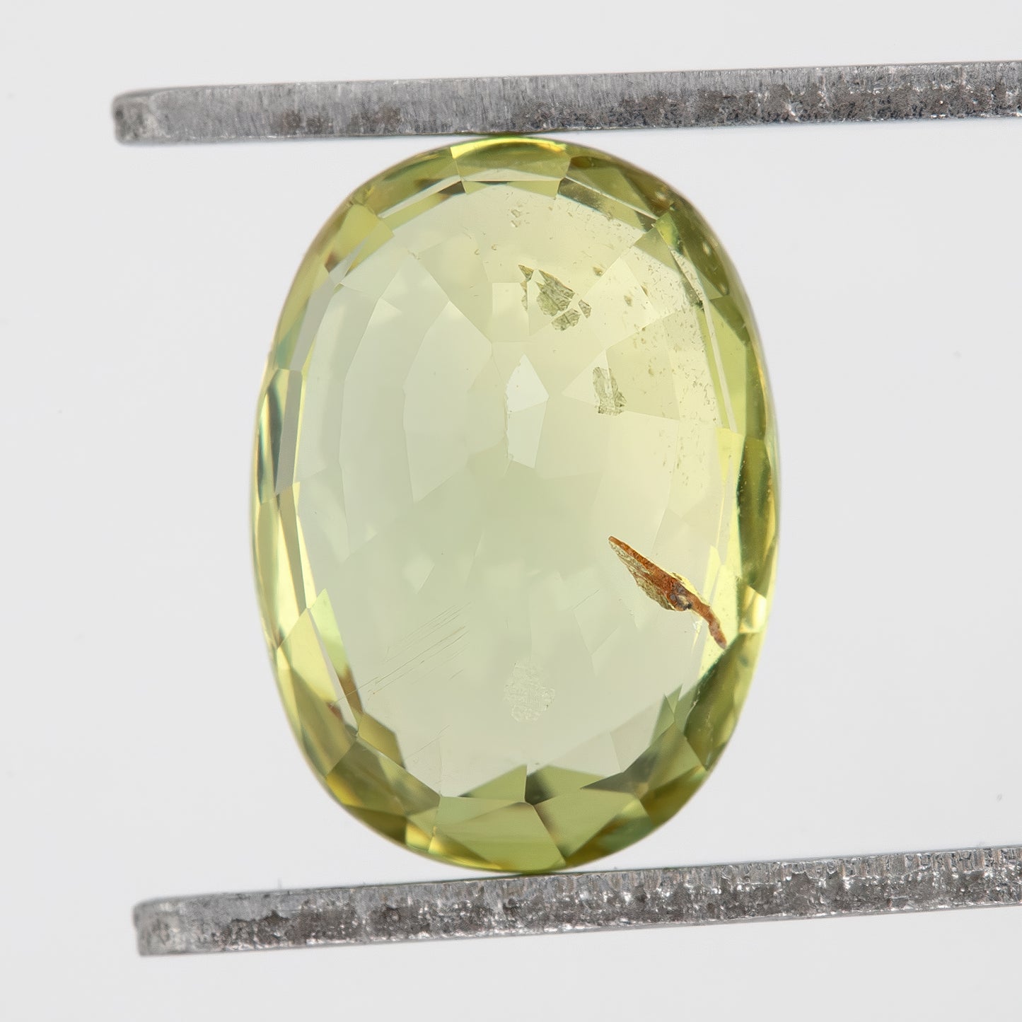 Yellowish Green Natural Sapphire 2.10 Ct | Oval Cut Heated Gemstone with Inclusions | Bold Stone for Engagement or Custom Statement Jewelry