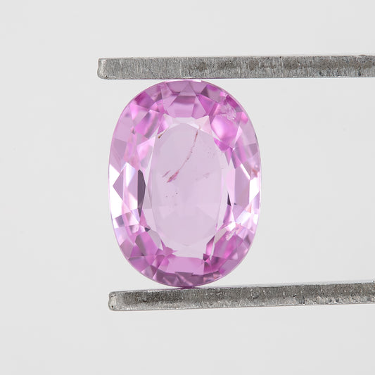 Vivid Pink Sapphire | 0.92ct Oval Cut Heated Gemstone with Inclusions | Loose Stone for Cocktail Ring or Bold Jewelry Design