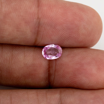 Vivid Pink Sapphire | 0.92ct Oval Cut Heated Gemstone with Inclusions | Loose Stone for Cocktail Ring or Bold Jewelry Design