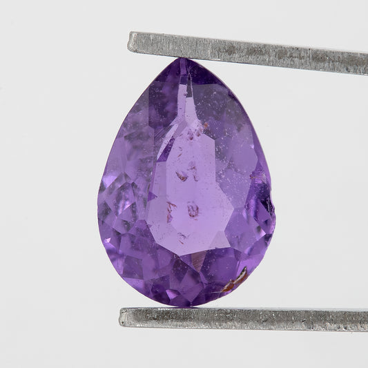 Rich Purple with Blue Undertones Sapphire | 1.06ct Pear Cut Heated Loose Gemstone with Inclusions | For Bold Rings & Custom Fine Jewelry