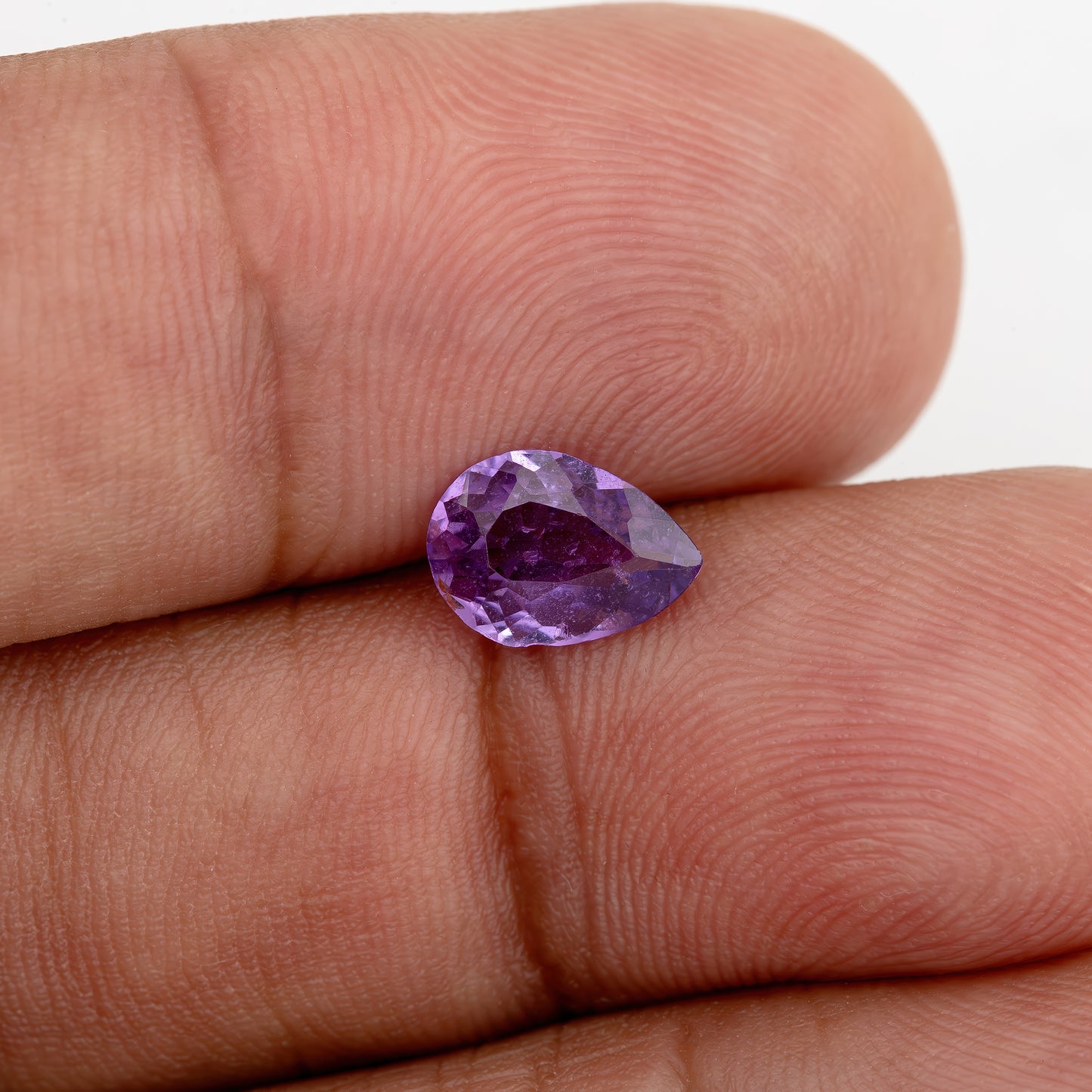 Rich Purple with Blue Undertones Sapphire | 1.06ct Pear Cut Heated Loose Gemstone with Inclusions | For Bold Rings & Custom Fine Jewelry