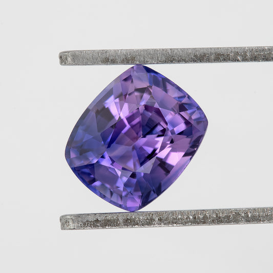 Vivid Violet-Blue Sapphire | 0.96ct Untreated Cushion Cut Loose Gemstone | Rare Color Sapphire for High-End Jewelry Designs