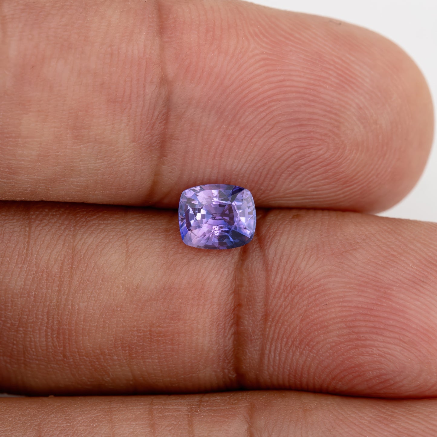 Vivid Violet-Blue Sapphire | 0.96ct Untreated Cushion Cut Loose Gemstone | Rare Color Sapphire for High-End Jewelry Designs