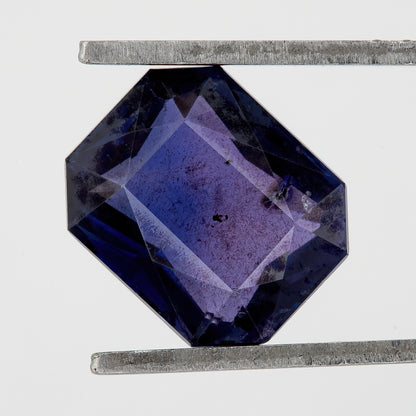 Deep Royal Blue with Violet Undertone Sapphire | 2.07ct Emerald Cut Heated Natural Gemstone | For Engagement Rings and Fine Jewelry Designs