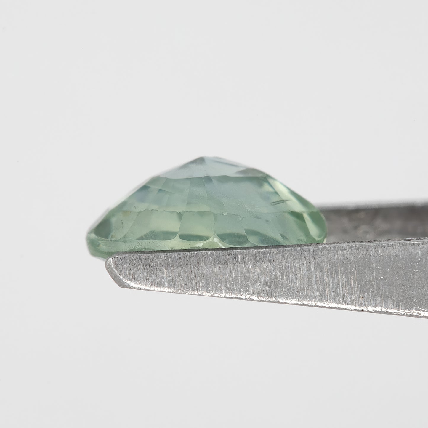 Light Green Sapphire 1.61 Ct | Cushion Cut Heated Loose Gemstone with Inclusions | Ideal for Fine Custom Jewelry Design