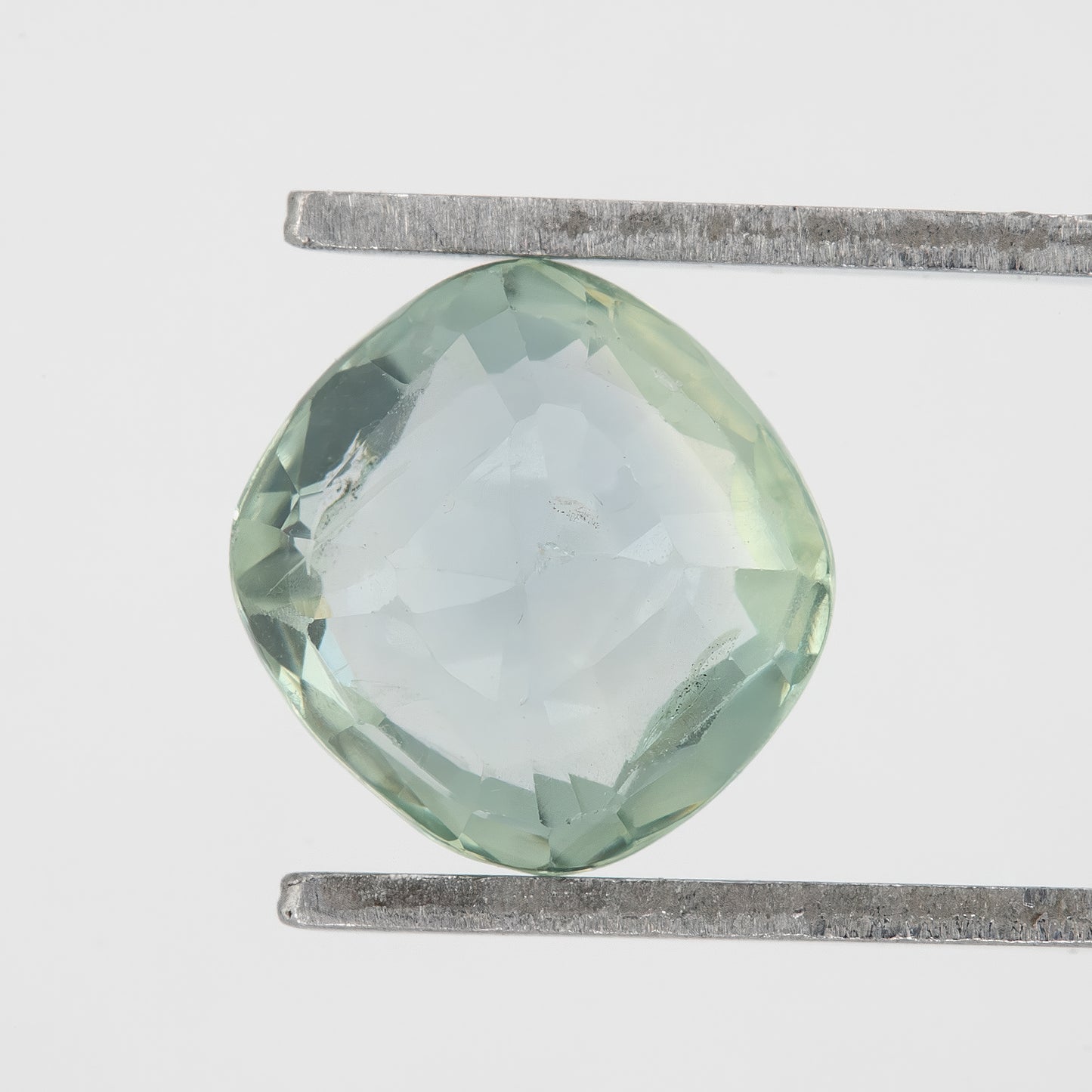 Light Green Sapphire 1.61 Ct | Cushion Cut Heated Loose Gemstone with Inclusions | Ideal for Fine Custom Jewelry Design