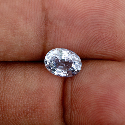 Sky Blue Sapphire 1.31 Ct | Oval Cut Heated Loose Gemstone with Visible Inclusions | Perfect for Custom Jewelry and Heirloom Ring