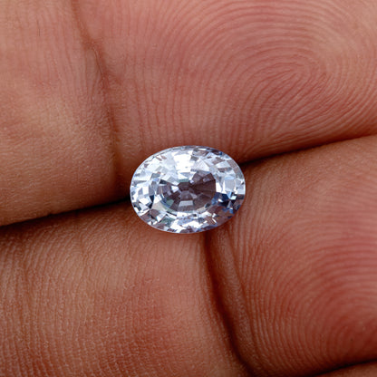 Sky Blue Sapphire 1.31 Ct | Oval Cut Heated Loose Gemstone with Visible Inclusions | Perfect for Custom Jewelry and Heirloom Ring