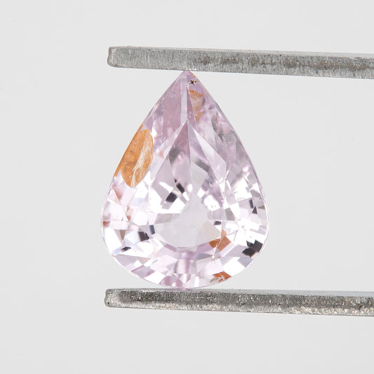Light Pastel Pink Sapphire 1.05 Ct | Pear Cut Heated Loose Gemstone | Perfect for Dainty Engagement Rings or Fine Custom Jewelry