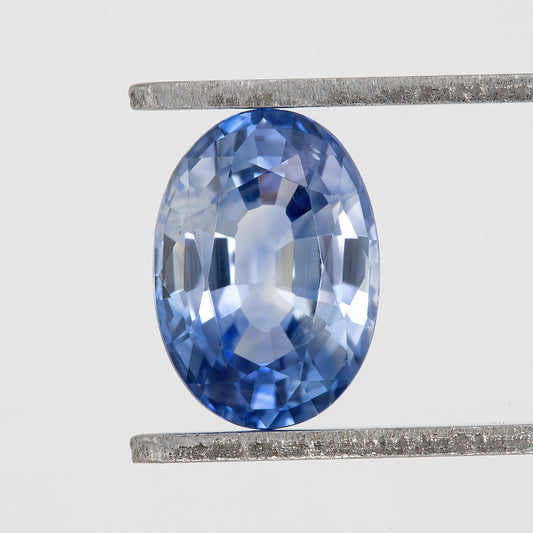Light Blue Sapphire 1.35 Ct | Oval Cut Heated Loose Gemstone | Ideal for Fine Jewelry, Rings, Pendants | Custom Design Ready