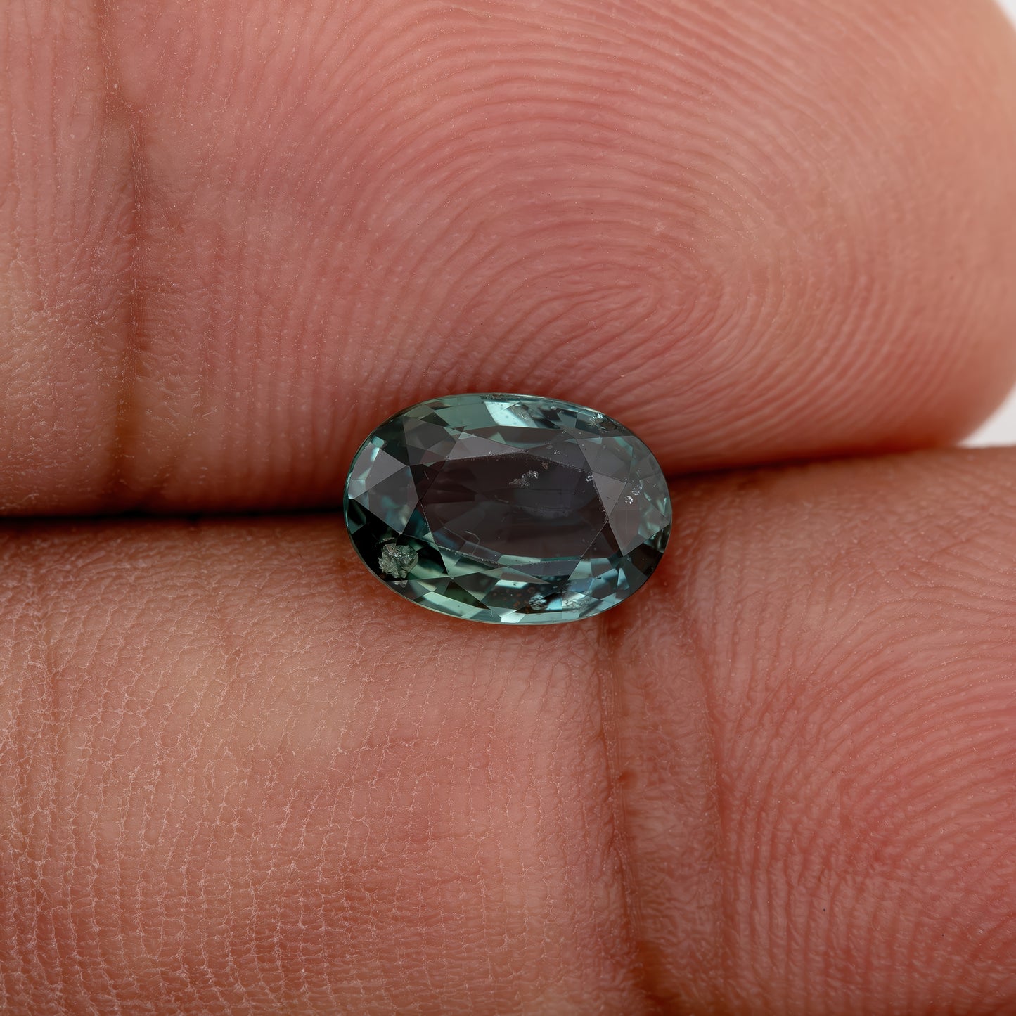Deep Teal Green Sapphire 1.44 Ct | Natural Heated Oval Sapphire Gemstone | Earthy Green-Blue Color for Statement Rings & Pendants