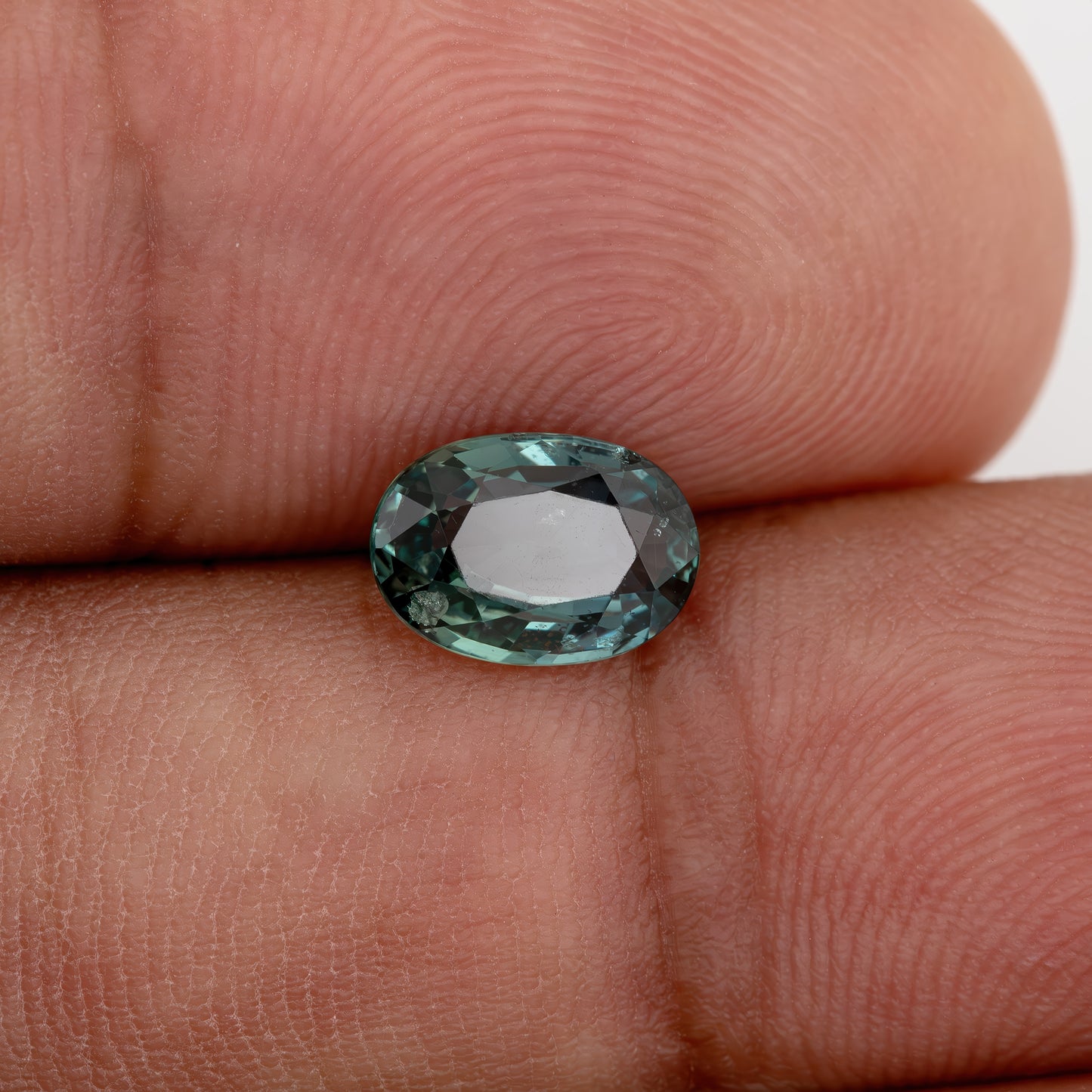 Deep Teal Green Sapphire 1.44 Ct | Natural Heated Oval Sapphire Gemstone | Earthy Green-Blue Color for Statement Rings & Pendants