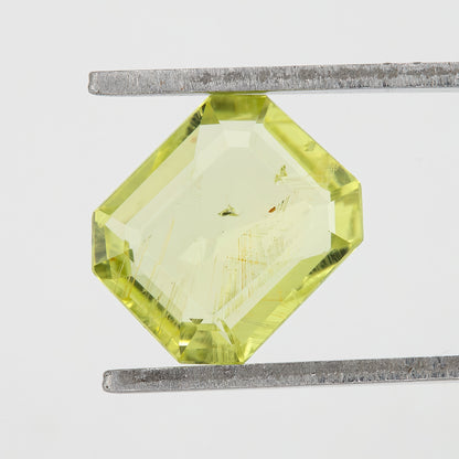 Bright Lemon Yellow Sapphire 1.34 Ct | Heated Emerald Cut Natural Gemstone | Unique Yellow Sapphire for Rings & Fine Jewelry