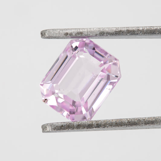 Light Pink Sapphire Emerald Cut | 1.33ct Heated Natural Gemstone | Loose Stone for Engagement Ring | Fine Jewelry Design