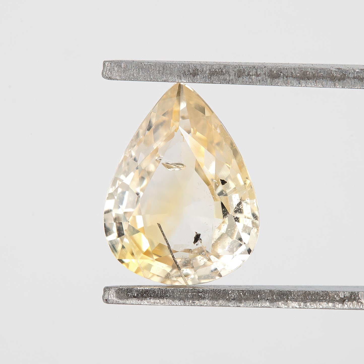 Soft Pastel Yellow Sapphire Pear Cut | 1.18ct Heated Natural Gemstone | Loose Stone for Ring | Pendant | Fine Jewelry