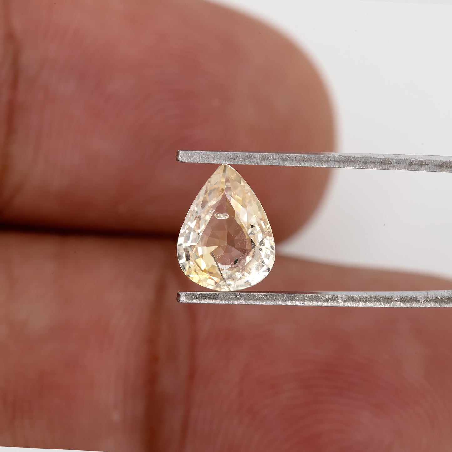 Soft Pastel Yellow Sapphire Pear Cut | 1.18ct Heated Natural Gemstone | Loose Stone for Ring | Pendant | Fine Jewelry