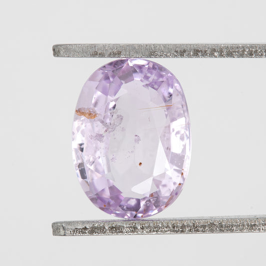 Light Lavender Purple Sapphire Oval Cut | 1.42ct Heated Natural Gemstone | Loose Stone for Fine Jewelry | Engagement Ring Design