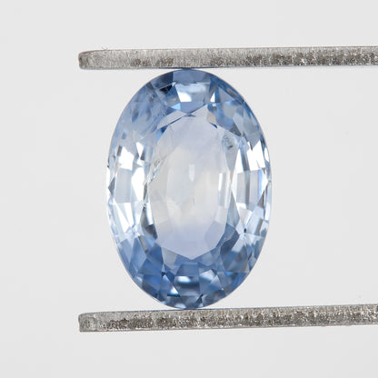 Light Icy Blue Sapphire Round Cut | 1.58ct Heated Natural Gemstone | Loose Stone for Engagement Ring | Custom Fine Jewelry