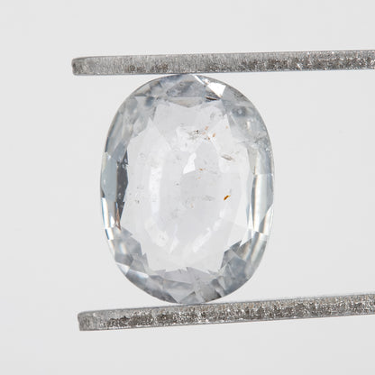 Near Colorless Icy White Sapphire Oval Cut | 1.47ct Heated Natural Gemstone | Loose Stone for Custom Ring | Pendant | Fine Jewelry