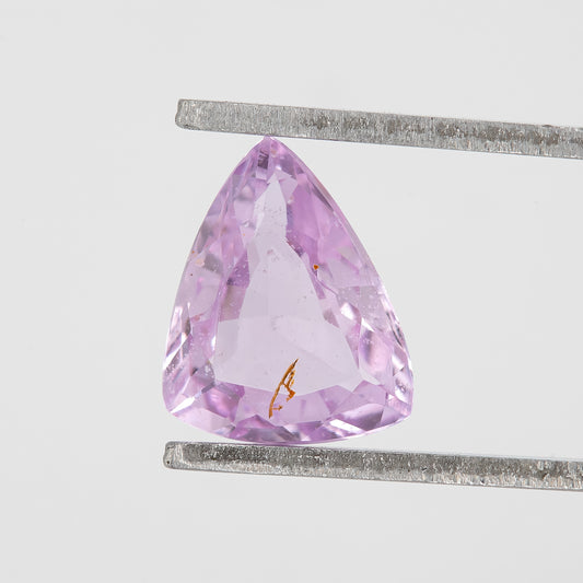 Lavender Pink Trillion Sapphire | Heated Natural Gemstone | Unique Cut for Bold Rings, Pendants & Fine Jewelry Designs