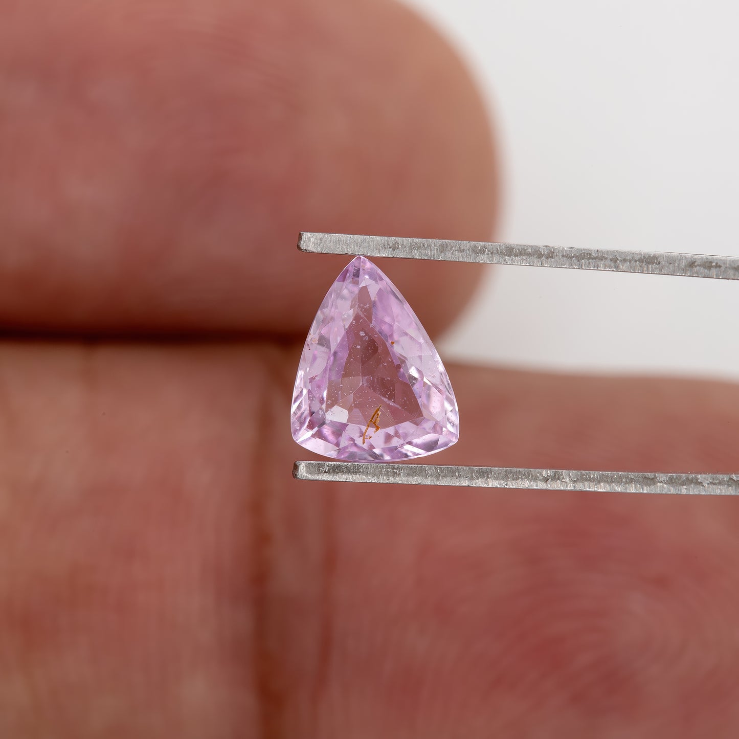 Lavender Pink Trillion Sapphire | Heated Natural Gemstone | Unique Cut for Bold Rings, Pendants & Fine Jewelry Designs