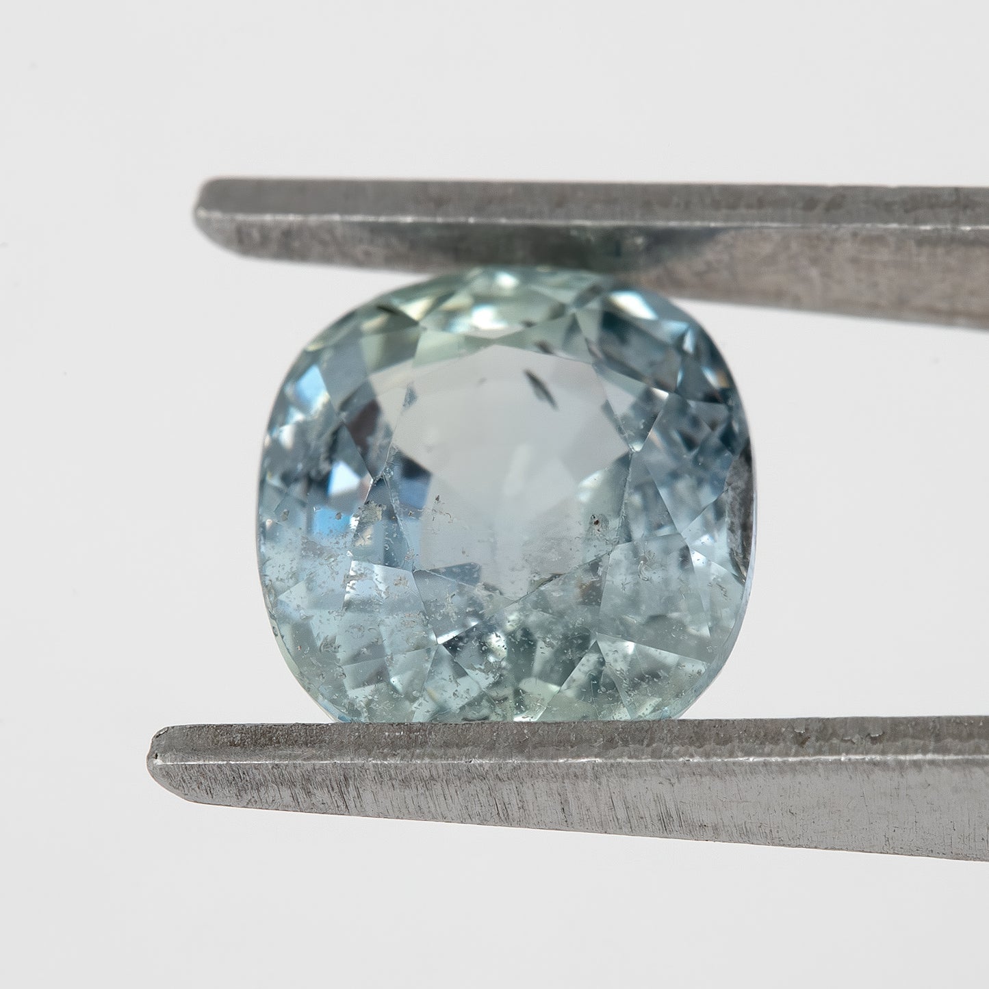 Mint Blue Sapphire | 2.50 Ct Cushion Cut Heated Natural Gemstone | Elegant Aqua-Toned Sapphire for Statement Ring | Loose Gem for Fine Custom Jewelry