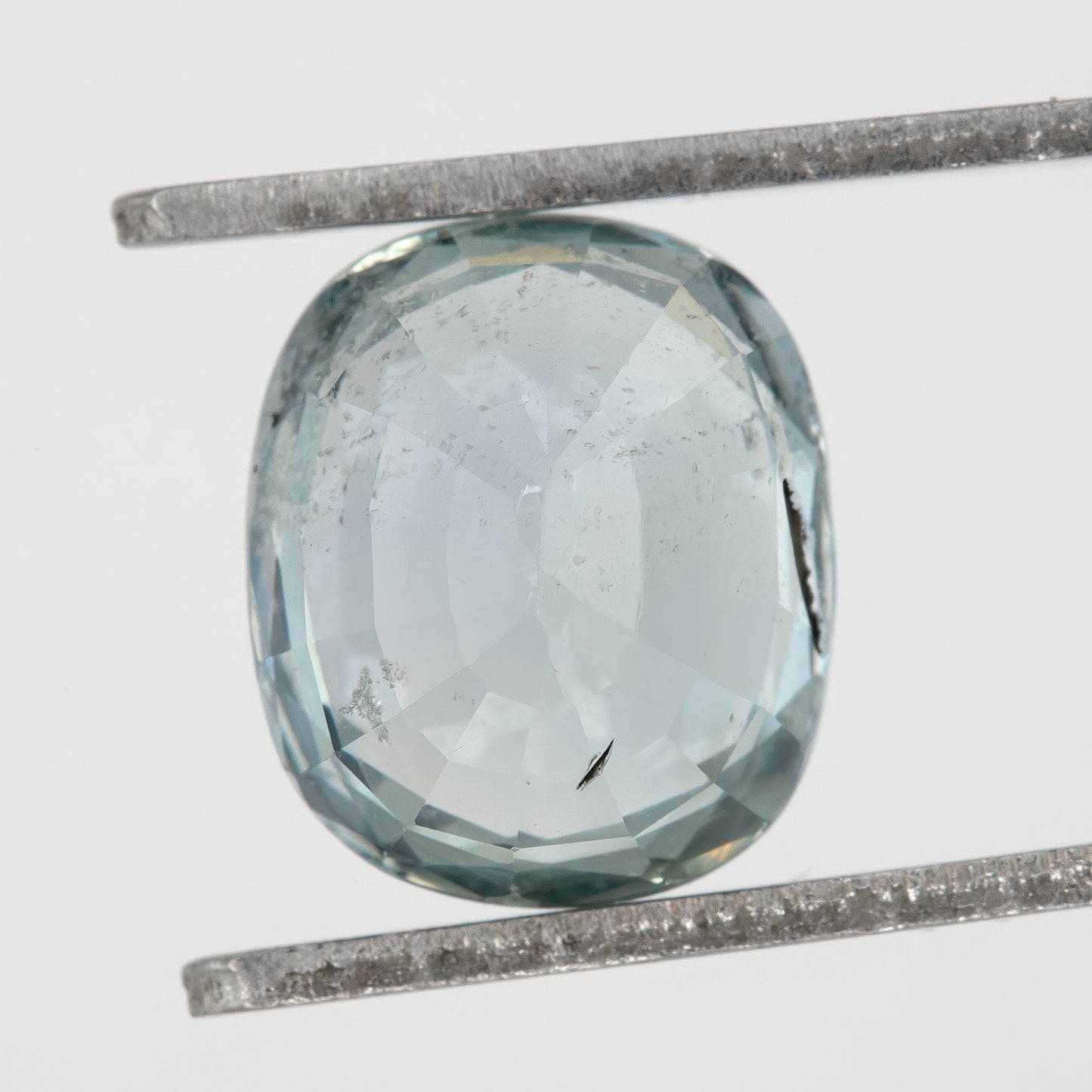 Mint Blue Sapphire | 2.50 Ct Cushion Cut Heated Natural Gemstone | Elegant Aqua-Toned Sapphire for Statement Ring | Loose Gem for Fine Custom Jewelry