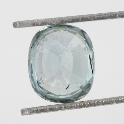 Mint Blue Sapphire | 2.50 Ct Cushion Cut Heated Natural Gemstone | Elegant Aqua-Toned Sapphire for Statement Ring | Loose Gem for Fine Custom Jewelry