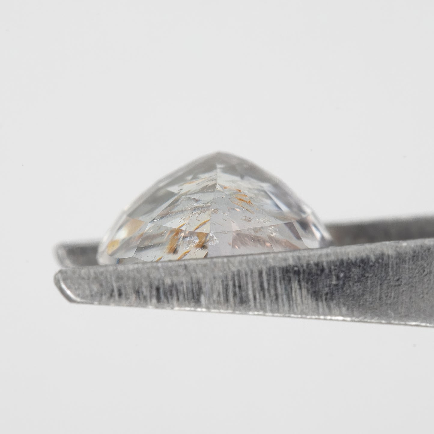 Icy White-Peach Sapphire | 2.34 Ct Pear Cut Heated Natural Gemstone | Rustic Elegant Sapphire for Artistic Ring | Loose Stone for Custom Jewelry
