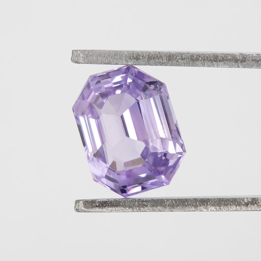 Light Lavender Purple Sapphire | 1.17 Ct Emerald Cut Heated Natural Sapphire | Loose Gem for Engagement Ring, Pendant, or Fine Jewelry Design