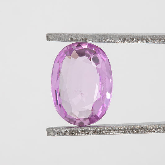 Lavender Light Pink | 0.74 Carat Oval Cut Heated Natural Sapphire for Dainty Jewelry and Heirloom Creations