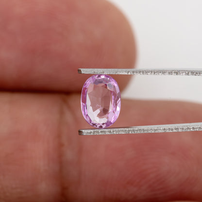 Lavender Light Pink | 0.74 Carat Oval Cut Heated Natural Sapphire for Dainty Jewelry and Heirloom Creations