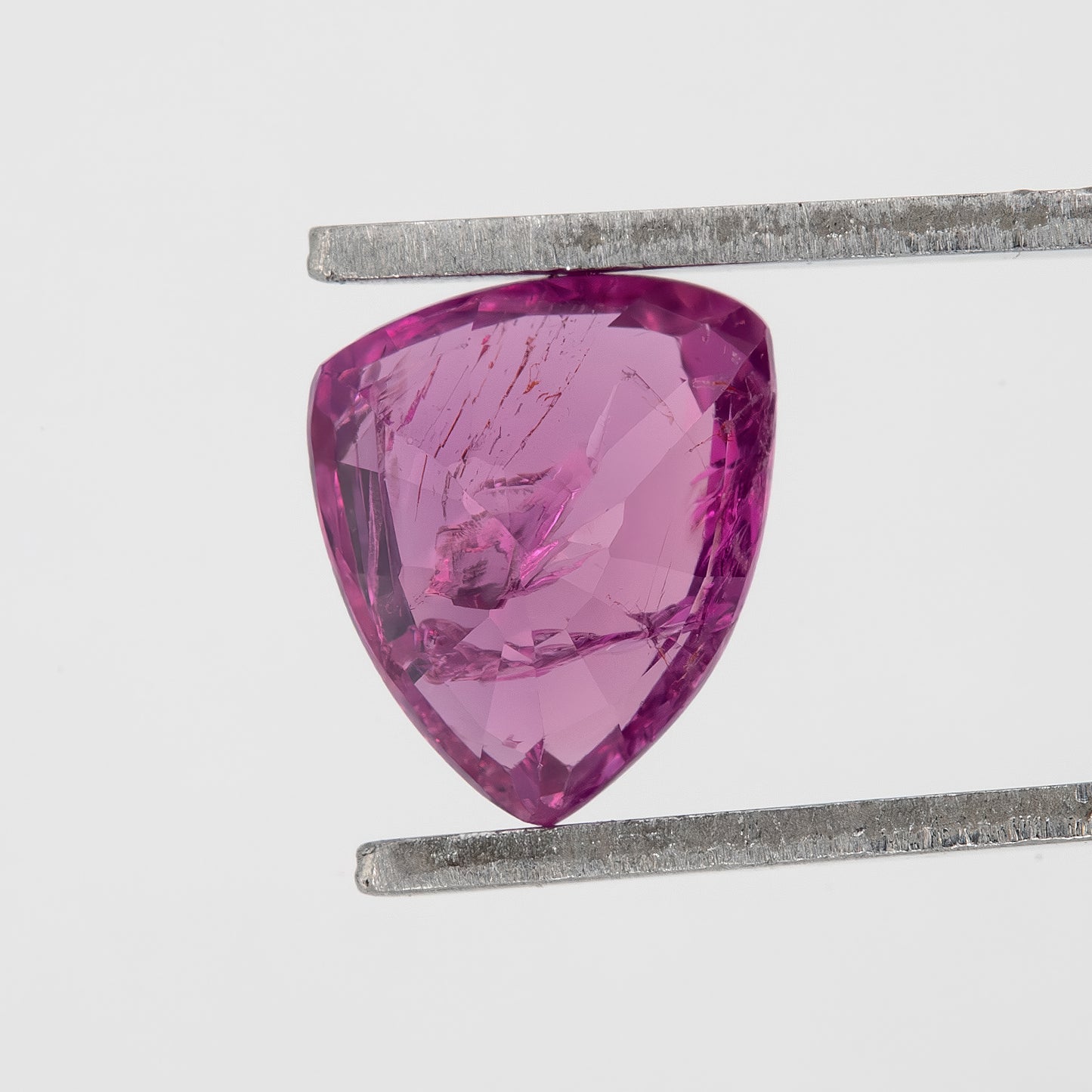 Pinkish Purple | 1.05 Carat Trillion Cut Heated Natural Sapphire for Unique Fine Jewelry and Artisan Designs