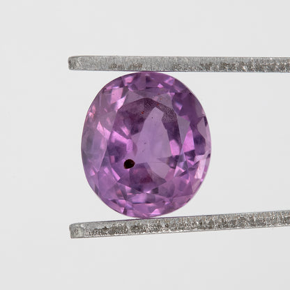Deep Violet-Pink Sapphire | 1.45 Carat Oval Cut Heated Sapphire | Natural Rich Purple Gemstone for Statement Rings and Fine Jewelry Designs