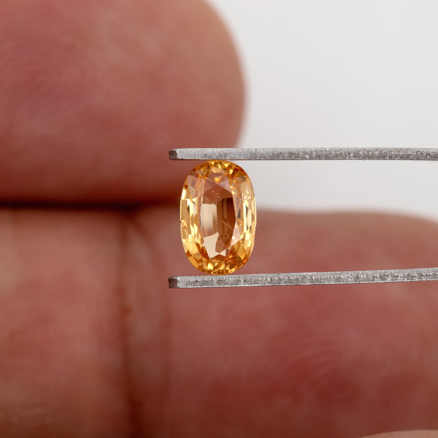 Golden Yellow Sapphire | 0.71 Carat Oval Cut Heated Sapphire | Natural Vivid Yellow Gemstone for Designer Rings, Pendants, and Fine Jewelry