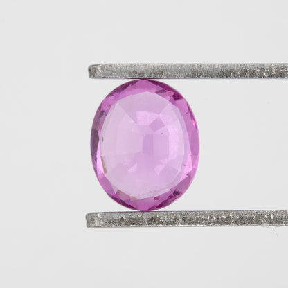 Vivid Pink Sapphire | 0.74 Carat Oval Cut Heated Sapphire | Bright Natural Gemstone for Petite Rings, Pendants & Artisan Jewelry Designs