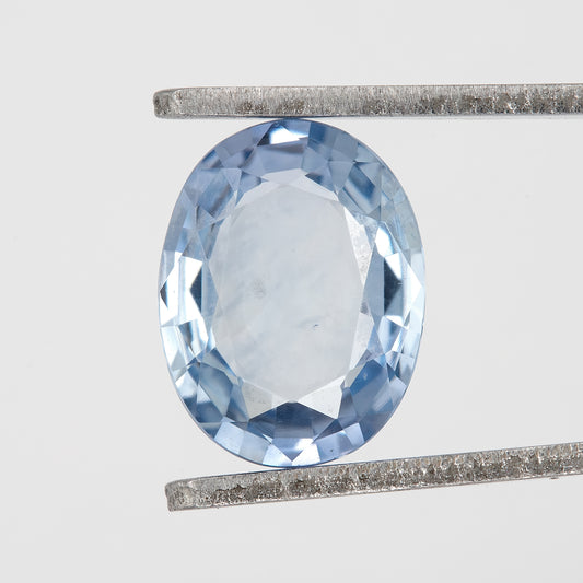 Ice Blue Sapphire | 1.17 Carat Oval Cut Heated Sapphire | Elegant Cool-Toned Natural Gemstone for Engagement Rings, Pendants & Fine Jewelry