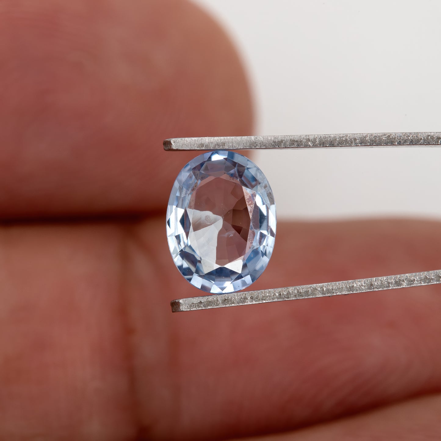 Ice Blue Sapphire | 1.17 Carat Oval Cut Heated Sapphire | Elegant Cool-Toned Natural Gemstone for Engagement Rings, Pendants & Fine Jewelry