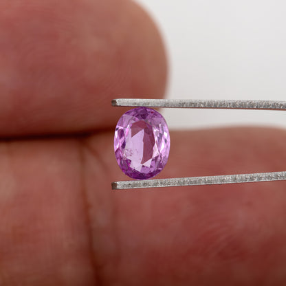 Vivid Orchid Pink Sapphire | 2.24 Carat Oval Cut Heated Sapphire | Bright Natural Gemstone for Engagement Rings, Heirloom Jewelry & Pendants