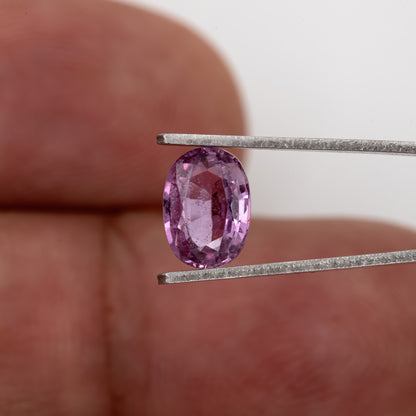 Rosy Orchid Pink Sapphire | 1.30 Ct Natural Heated Oval Cut Gemstone | Eye-Catching Sapphire for Bold Rings & Bespoke Jewelry Design