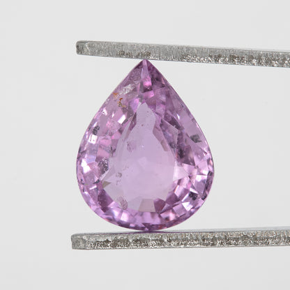 Lavender Blush Pink Sapphire | 1.32 Ct Pear Cut Natural Heated Sapphire | Elegant Gemstone for Custom Fine Jewelry Design
