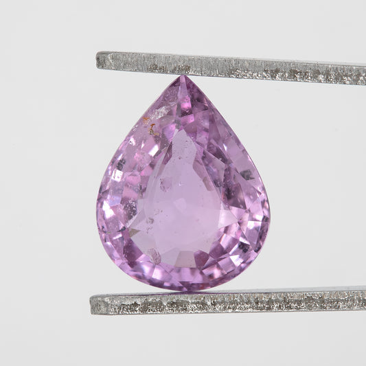 Lavender Blush Pink Sapphire | 1.32 Ct Pear Cut Natural Heated Sapphire | Elegant Gemstone for Custom Fine Jewelry Design
