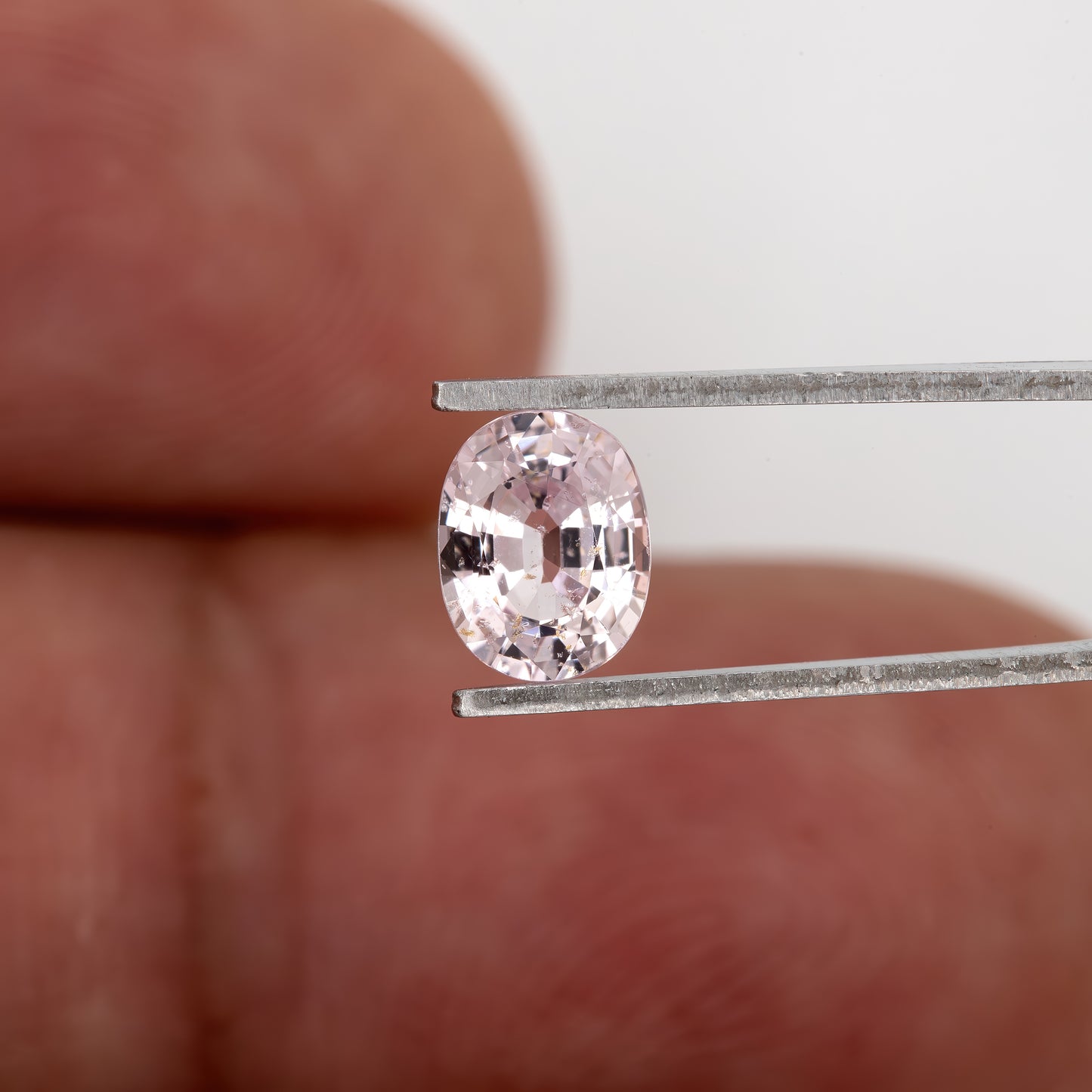 Light Peachy Pink Sapphire | 0.90 Ct Oval Cut Heated Natural Sapphire | Elegant Pink Gemstone for Pendant or Ring | Fine Jewelry Design