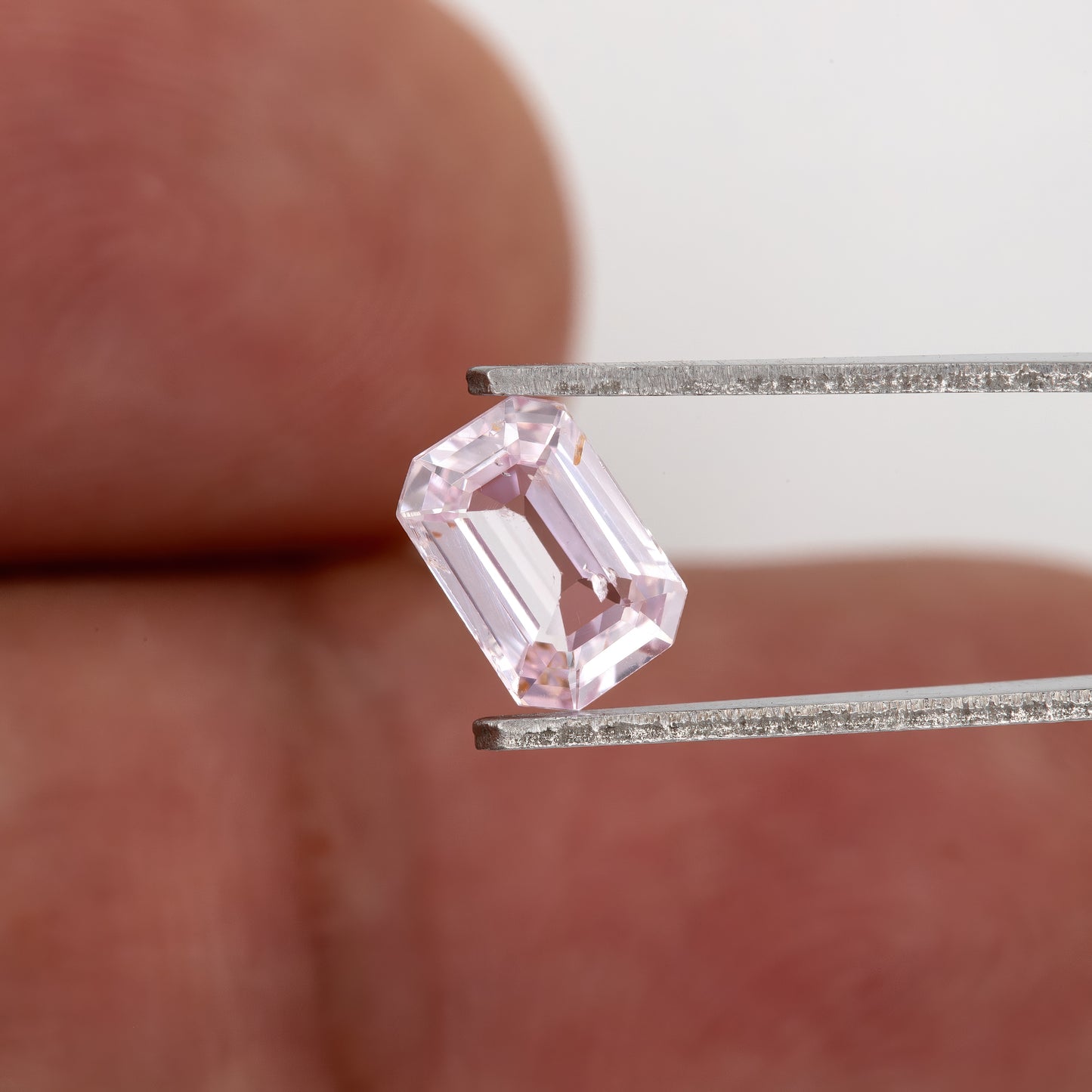 Light Pastel Pink Emerald Cut Sapphire | 0.91 Ct Heated Natural Sapphire | Elegant Gemstone for Ring or Pendant | Fine Jewelry Stone