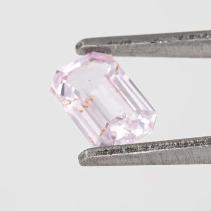 Light Pastel Pink Emerald Cut Sapphire | 0.91 Ct Heated Natural Sapphire | Elegant Gemstone for Ring or Pendant | Fine Jewelry Stone