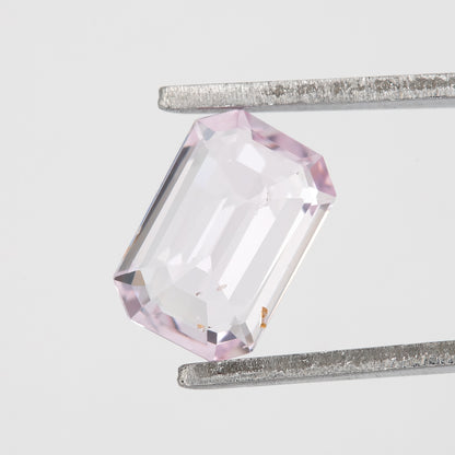 Light Pastel Pink Emerald Cut Sapphire | 0.91 Ct Heated Natural Sapphire | Elegant Gemstone for Ring or Pendant | Fine Jewelry Stone