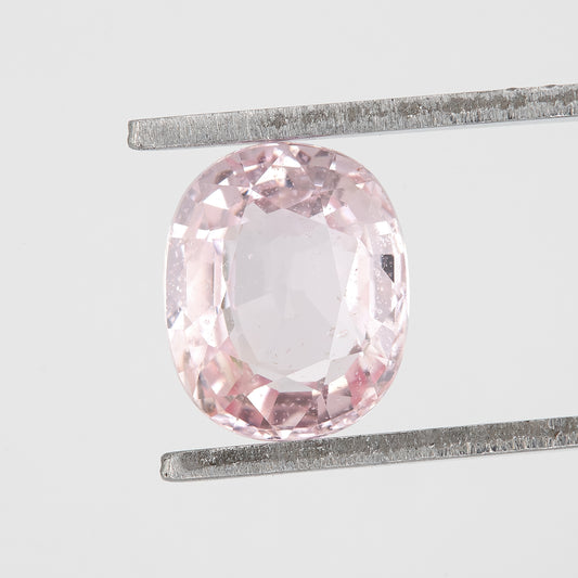 Blush Pink Oval Cut Sapphire | 1.13 Ct Heated Natural Sapphire | Elegant Gemstone for Engagement Ring or Pendant | Fine Jewelry Stone