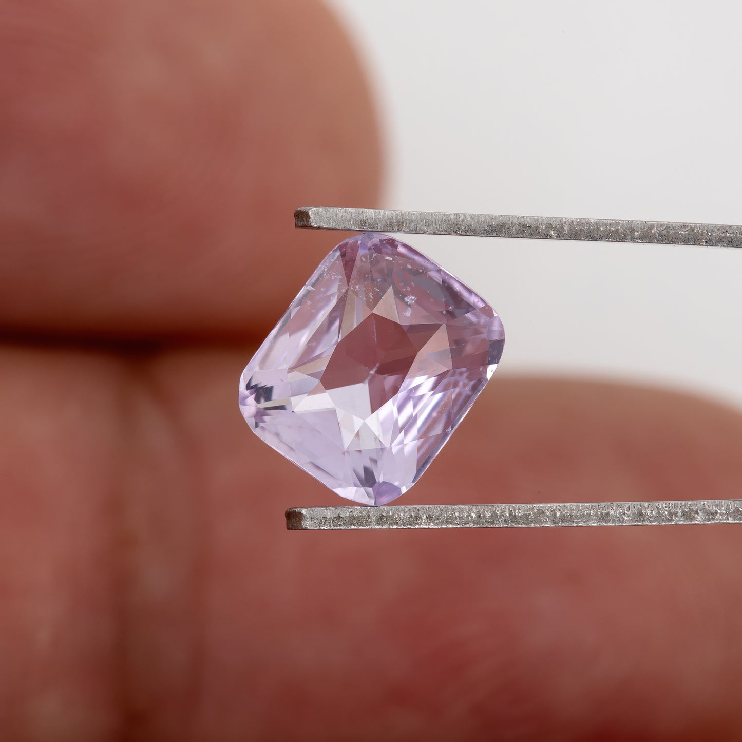 Soft Lavender Cushion Cut Sapphire | 1.44 Ct Heated Natural Sapphire | Elegant Gemstone for Ring, Pendant or Fine Jewelry